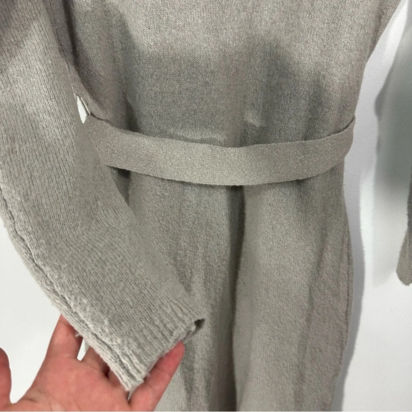 ATM Anthony Thomas Melillo Gray Long Sleeve Long Line Wool Duster Cardigan - Picture 9 of 9